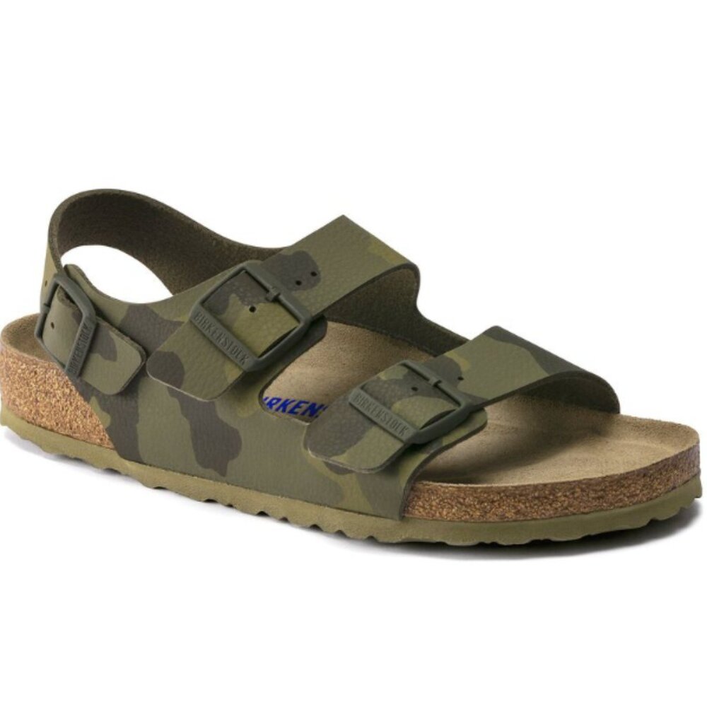 Birkenstock Milano Soft Footbed Camouflage Green